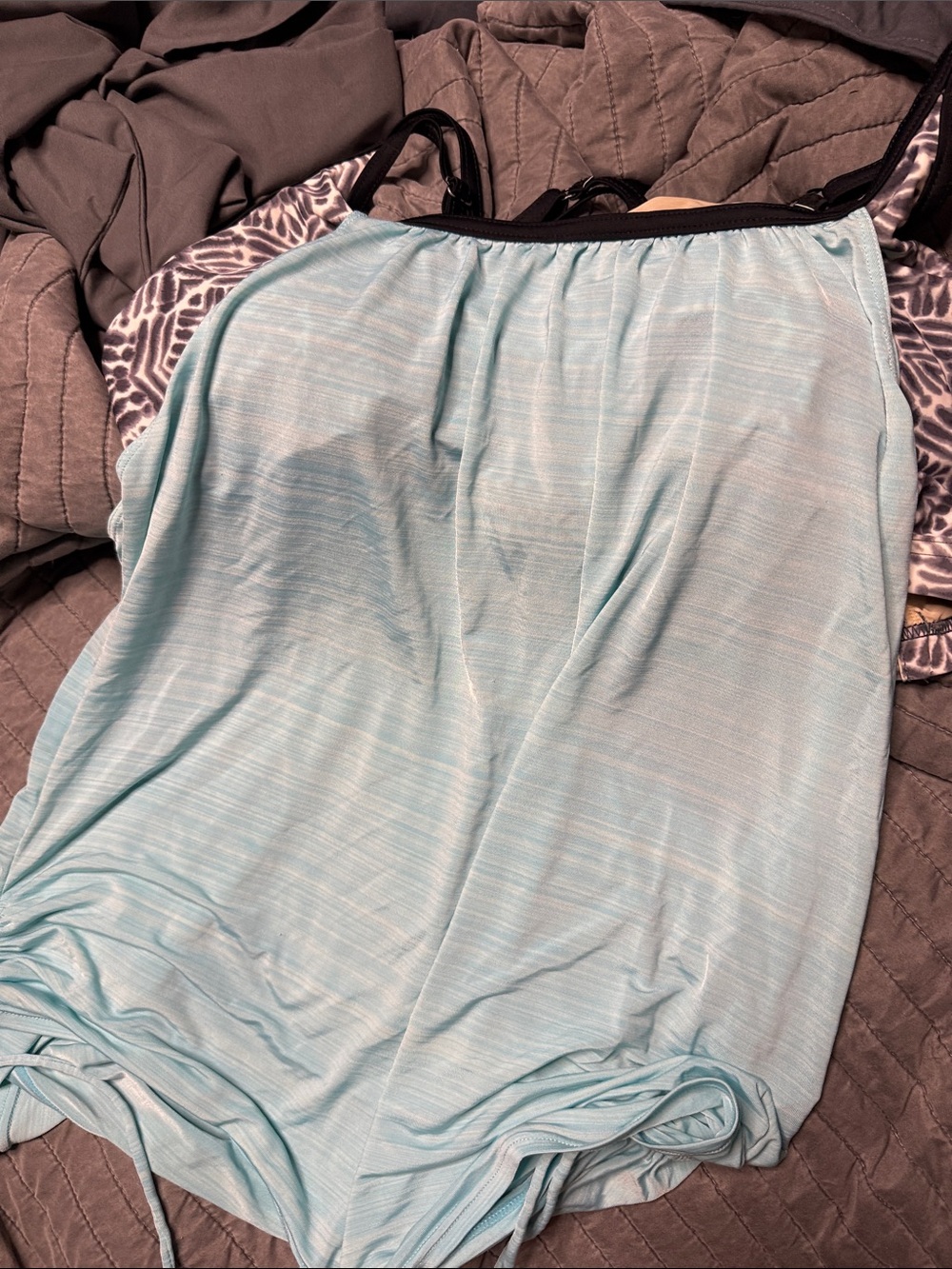 ZeroXposur Light Blue Chemise with Black Trim